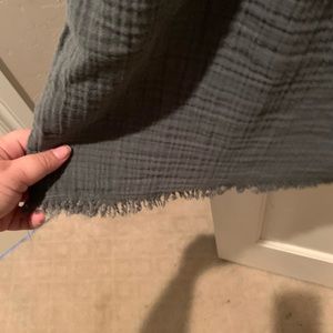 summer dress with raw hem worn once, runs small.